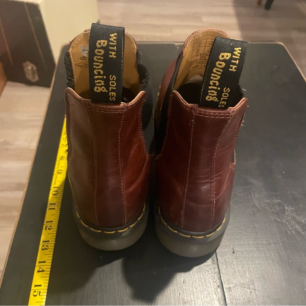 Dr. Martens Men's Brown Leather Boots